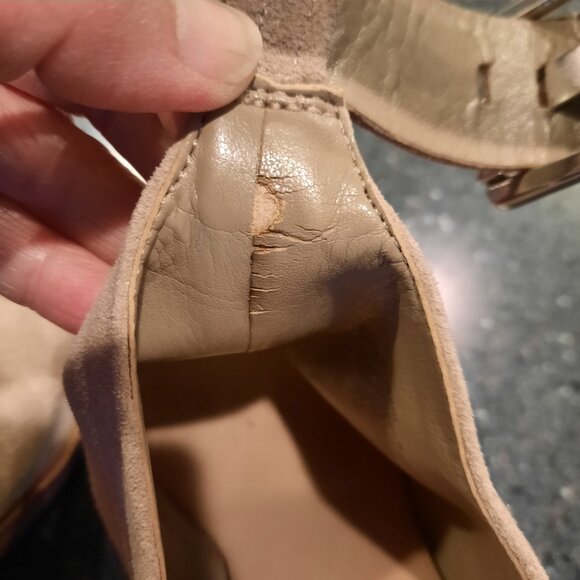 Marc Fisher MLVashi Ankle Strap Sandals in Beige, Size 8M - Picture 13 of 13